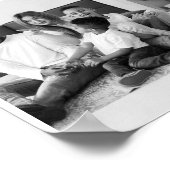 Schwarz-Weiß-7-FotoCollage Poster (Ecke)