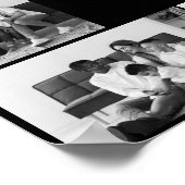 Schwarz-Weiß-7-FotoCollage Poster (Ecke)