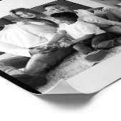 Schwarz-Weiß-7-FotoCollage Poster (Ecke)