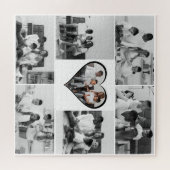 Schwarz-Weiß-7-FotoCollage Puzzle (Horizontal)