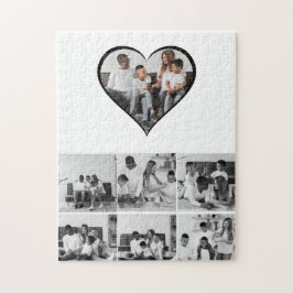 Schwarz-Weiß-7-FotoCollage Puzzle