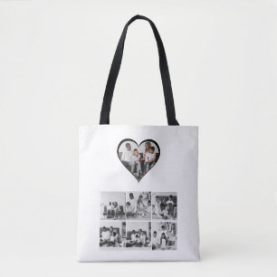 Schwarz-Weiß-7-FotoCollage Tasche