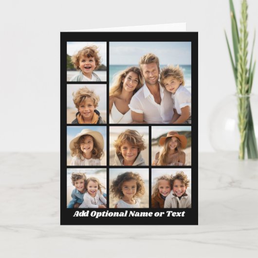 Schwarz-Weiß-9-Fotoleime für benutzerdefinierte Mo (Vorderseite)