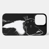 Schwarz-Weiß-Abbildung iPhone Hülle (Rückseite (Horizontal))