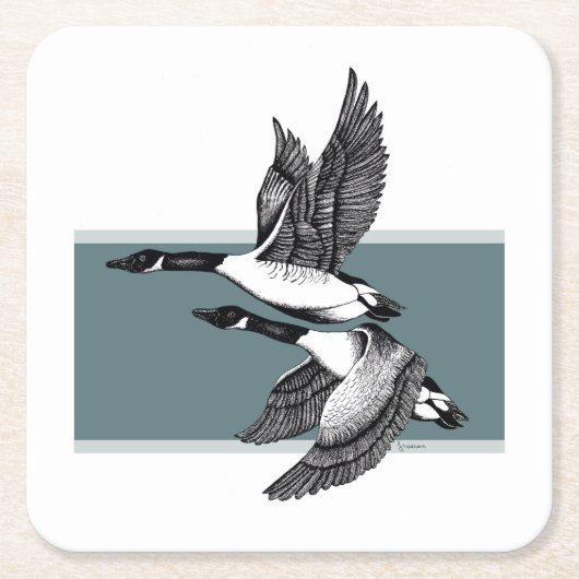 Schwarz-Weiß-Abbildung Kanadas Rechteckiger Pappuntersetzer (Vorderseite)