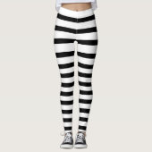 Schwarz-Weiß-Abschluss Leggings (Vorderseite)