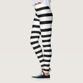 Schwarz-Weiß-Abschluss Leggings (Links)