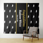 Schwarz-Weiß-Abschluss Wandteppich (Beispiel (Horizontal))