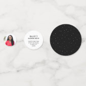 Schwarz-Weiß-Abschlussfeier Konfetti (Rückseiten)