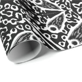 Schwarz-Weiß-Abstract-Design Geschenkpapier (Rolleneckpunkt)