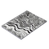 Schwarz-Weiß-Abstract-Design Notizblock (Linke Seite)