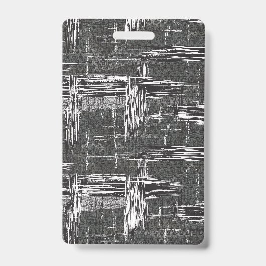 Schwarz-Weiß-Abstract-Kunst Innenraumdesign-Textur Ausweis (Vorderseite)