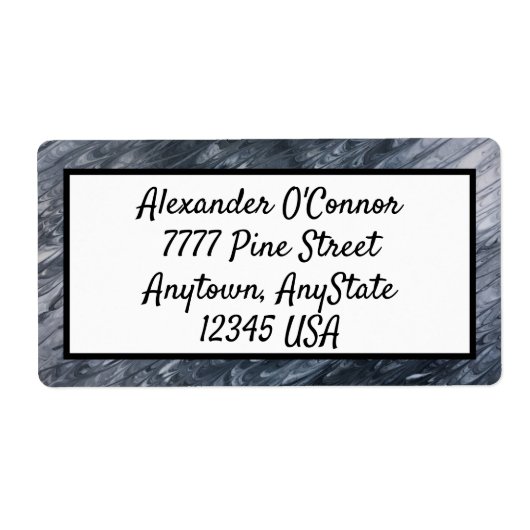 Schwarz-weiß Abstrakt (Vorne)