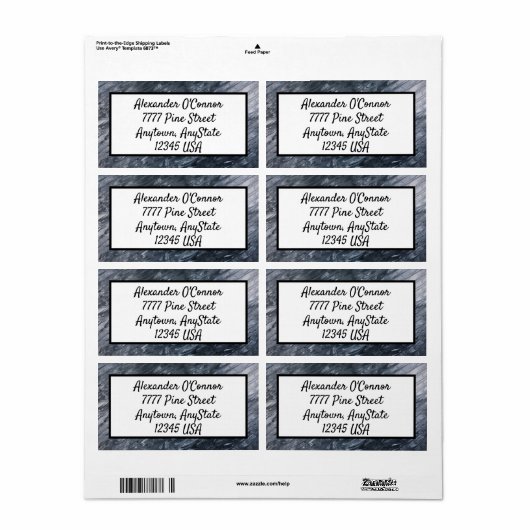 Schwarz-weiß Abstrakt (Vorne)