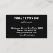 Schwarz-weiß abstrakt, abstrakt visitenkarte (Rückseite)