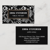 Schwarz-weiß abstrakt, abstrakt visitenkarte (Vorne/Hinten)