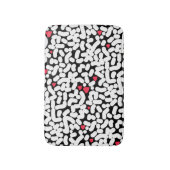 Schwarz-weiß abstrakt badematte (Vorderseite Vertikal)