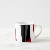 Schwarz-Weiß-abstrakt Espressotasse (Rechts)