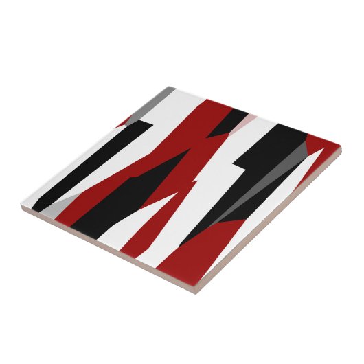 Schwarz-Weiß-abstrakt Fliese (Seite)