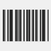 Schwarz-Weiß-Abstrakt Geschenkpapier Set (Vorderseite 3)