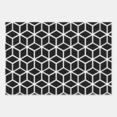 Schwarz-Weiß-Abstrakt Geschenkpapier Set (Vorderseite)