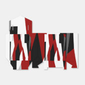 Schwarz-Weiß-abstrakt Geschenkschachtel (Ungefaltet)