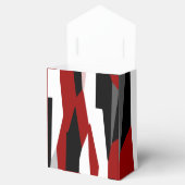 Schwarz-Weiß-abstrakt Geschenkschachtel (Geöffnet)