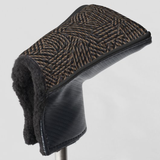 Schwarz-Weiß-abstrakt Golf Headcover (3/4 Vorderseite)