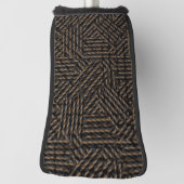 Schwarz-Weiß-abstrakt Golf Headcover (Rotieren 90)