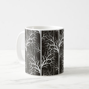 Schwarz-weiß abstrakt kaffeetasse