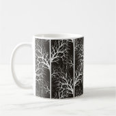 Schwarz-weiß abstrakt kaffeetasse (Links)