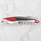 Schwarz-Weiß-abstrakt Kellnermesser (Vorderseite)