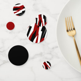 Schwarz-Weiß-abstrakt Konfetti