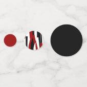 Schwarz-Weiß-abstrakt Konfetti (Rückseiten)