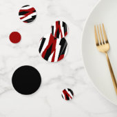 Schwarz-Weiß-abstrakt Konfetti (Gruppe)