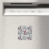 Schwarz-weiß abstrakt magnet (In Situ (Geschirrspüler))