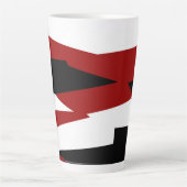 Schwarz-Weiß-abstrakt Milchtasse (Vorderseite)