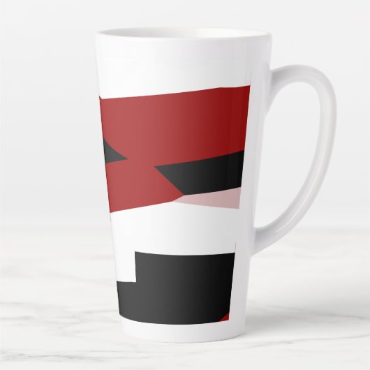 Schwarz-Weiß-abstrakt Milchtasse (Rechts)