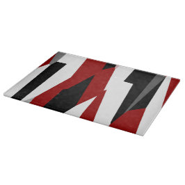 Schwarz-Weiß-abstrakt Schneidebrett