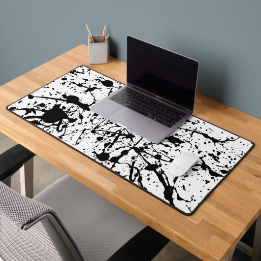 Schwarz-Weiß-Abstrakt Schreibtischunterlage (Büro 2)