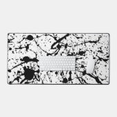 Schwarz-Weiß-Abstrakt Schreibtischunterlage (Tastatur & Maus)