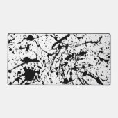 Schwarz-Weiß-Abstrakt Schreibtischunterlage (Vorderseite)