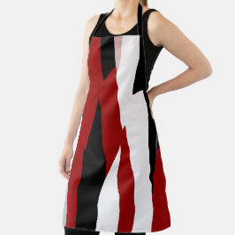 Schwarz-Weiß-abstrakt Schürze