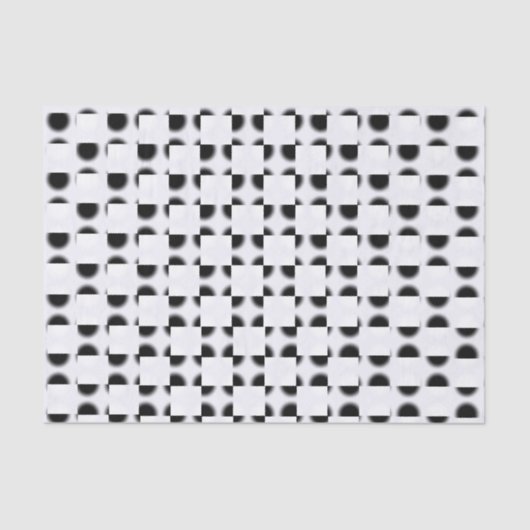 Schwarz-Weiß-Abstrakt Seidenpapier (Vorderseite)