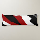 Schwarz-Weiß-abstrakt Seitenschläferkissen (Rückseite)