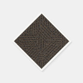 Schwarz-Weiß-abstrakt Serviette (Ecke)