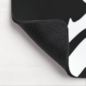 Schwarz-Weiß-Abstrakt-Sound-Wave-Design Mousepad (Ecke)