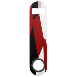 Schwarz-Weiß-abstrakt Speed Flaschenöffner