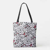 Schwarz-weiß abstrakt tasche (Rückseite)