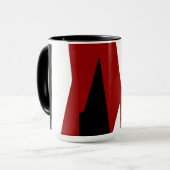 Schwarz-Weiß-abstrakt Tasse (Vorderseite Links)